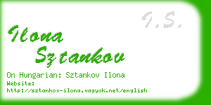 ilona sztankov business card